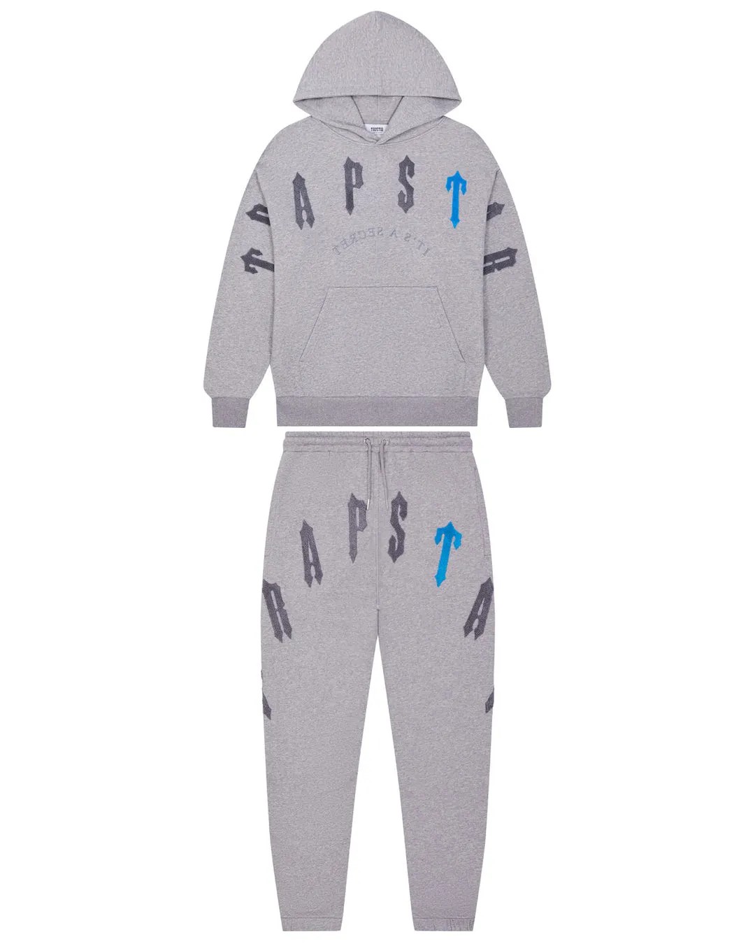 Grey Men\'s Trapstar Irongate Arch Chenille 2.0 Tracksuits UK | 95813-PJSY