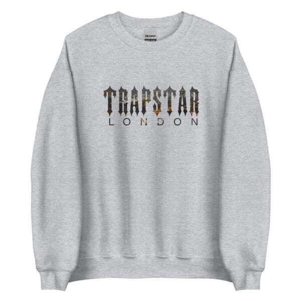 Grey Men\'s Trapstar London Clip Sweatshirts UK | 60715-CDZQ