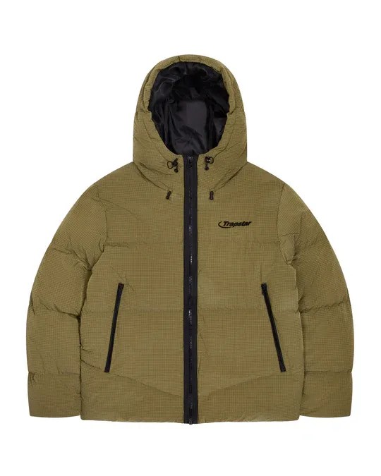 Khaki Men\'s Trapstar Hyperdrive Puffer Jackets UK | 09154-ZPDS