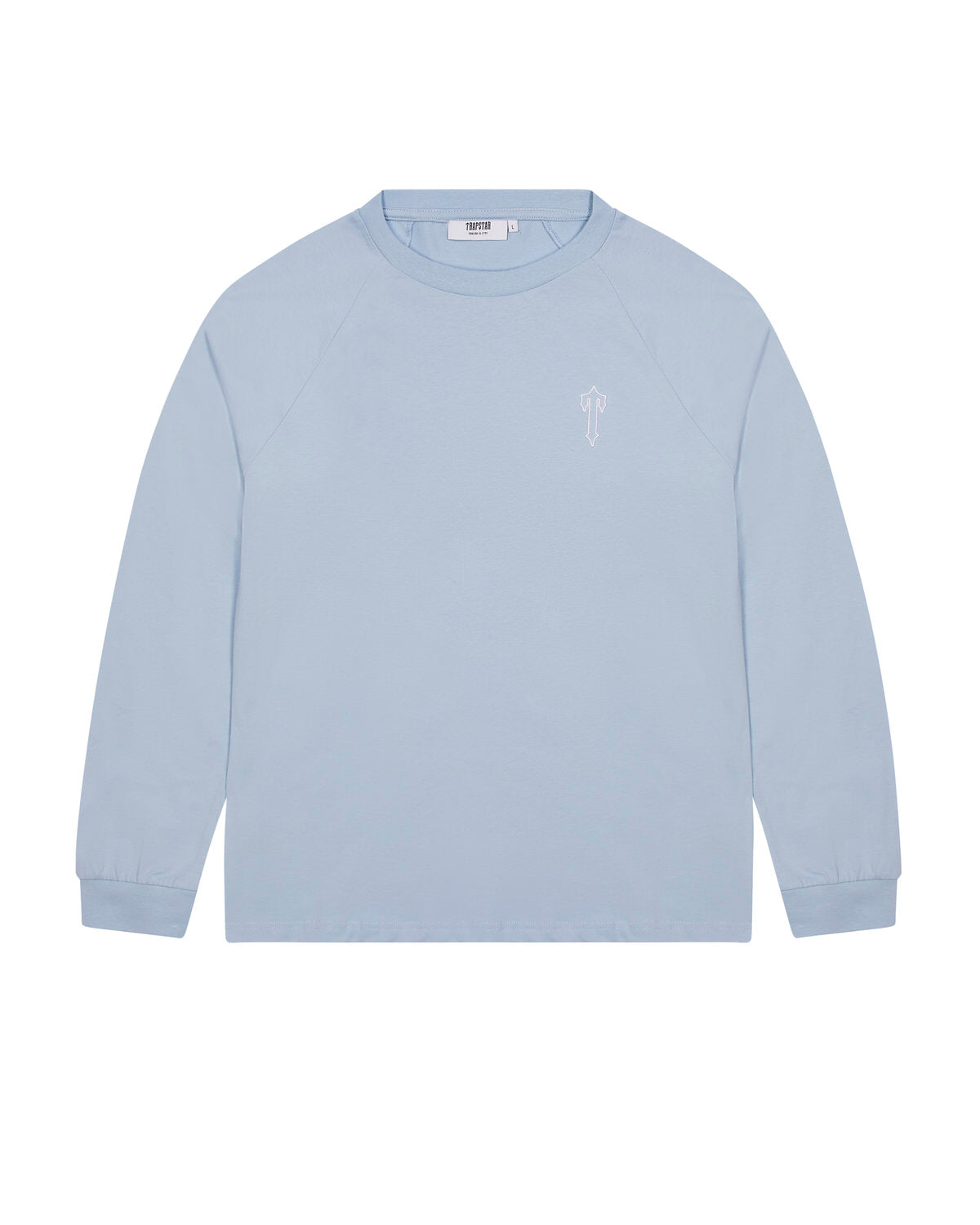 Light Blue Men\'s Trapstar Foundation LS T-shirts UK | 16032-ZMSA