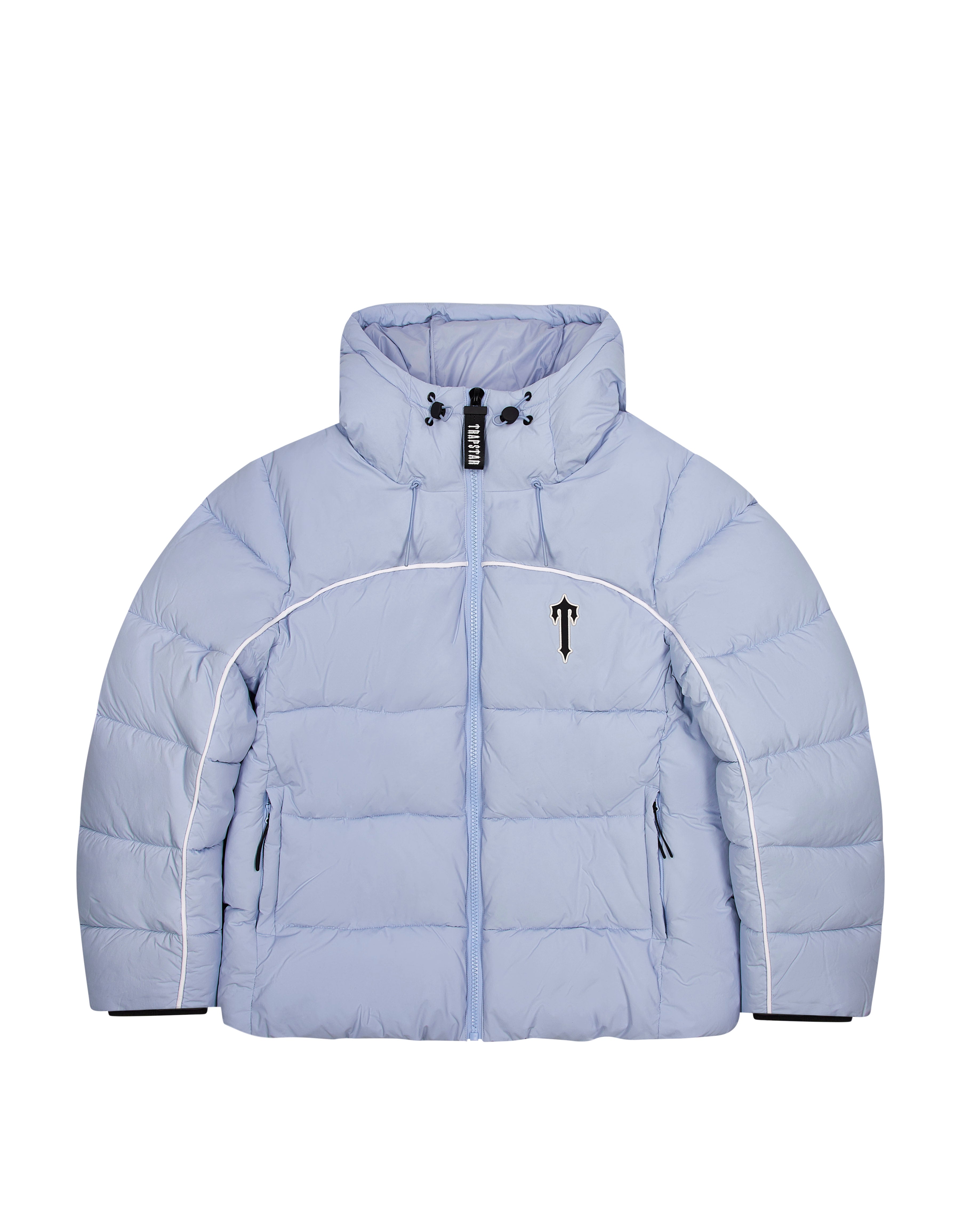 Light Blue Men's Trapstar Irongate Arch Pipping Puffer Jackets UK | 79531-YFRN