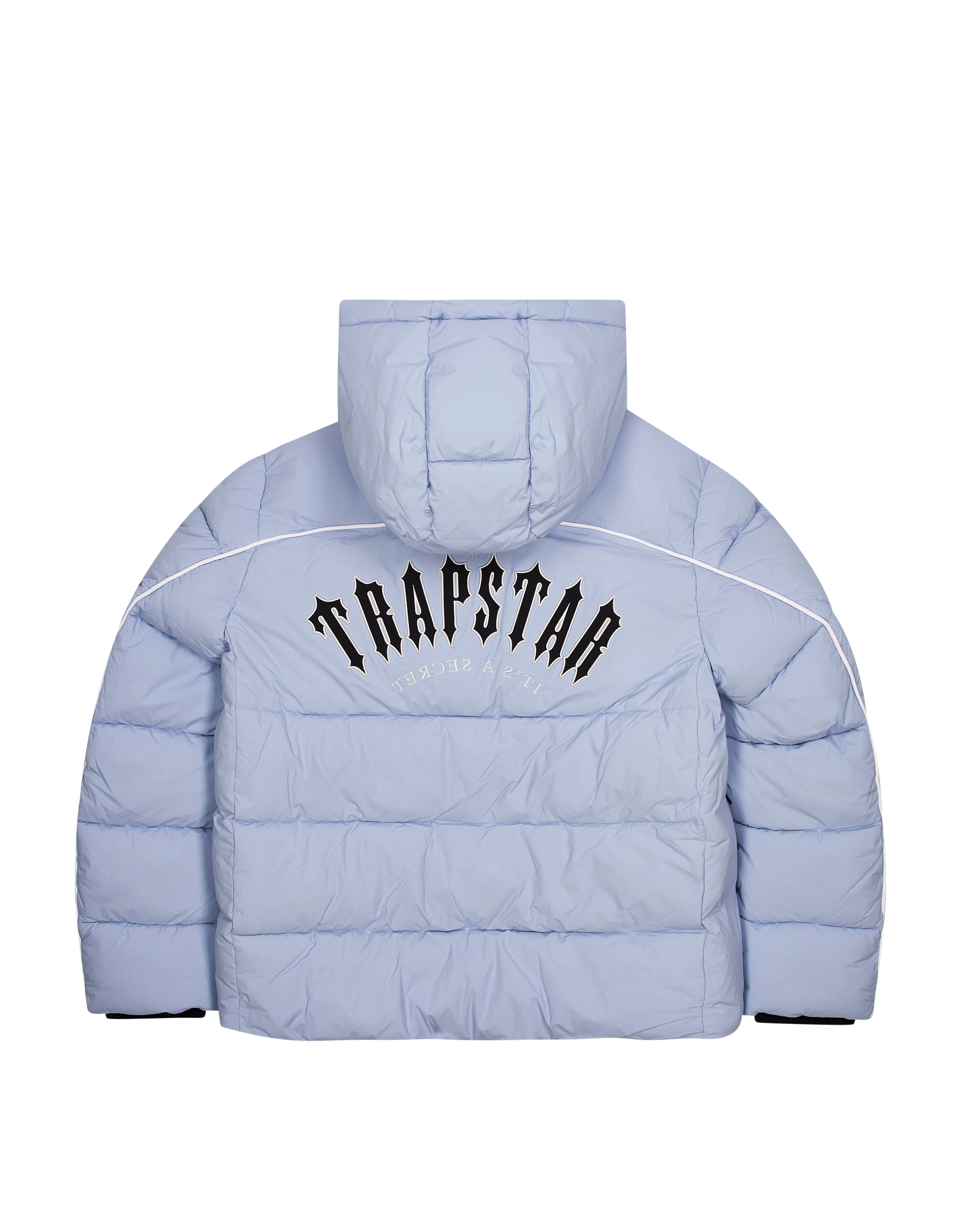 Light Blue Men's Trapstar Irongate Arch Pipping Puffer Jackets UK | 79531-YFRN