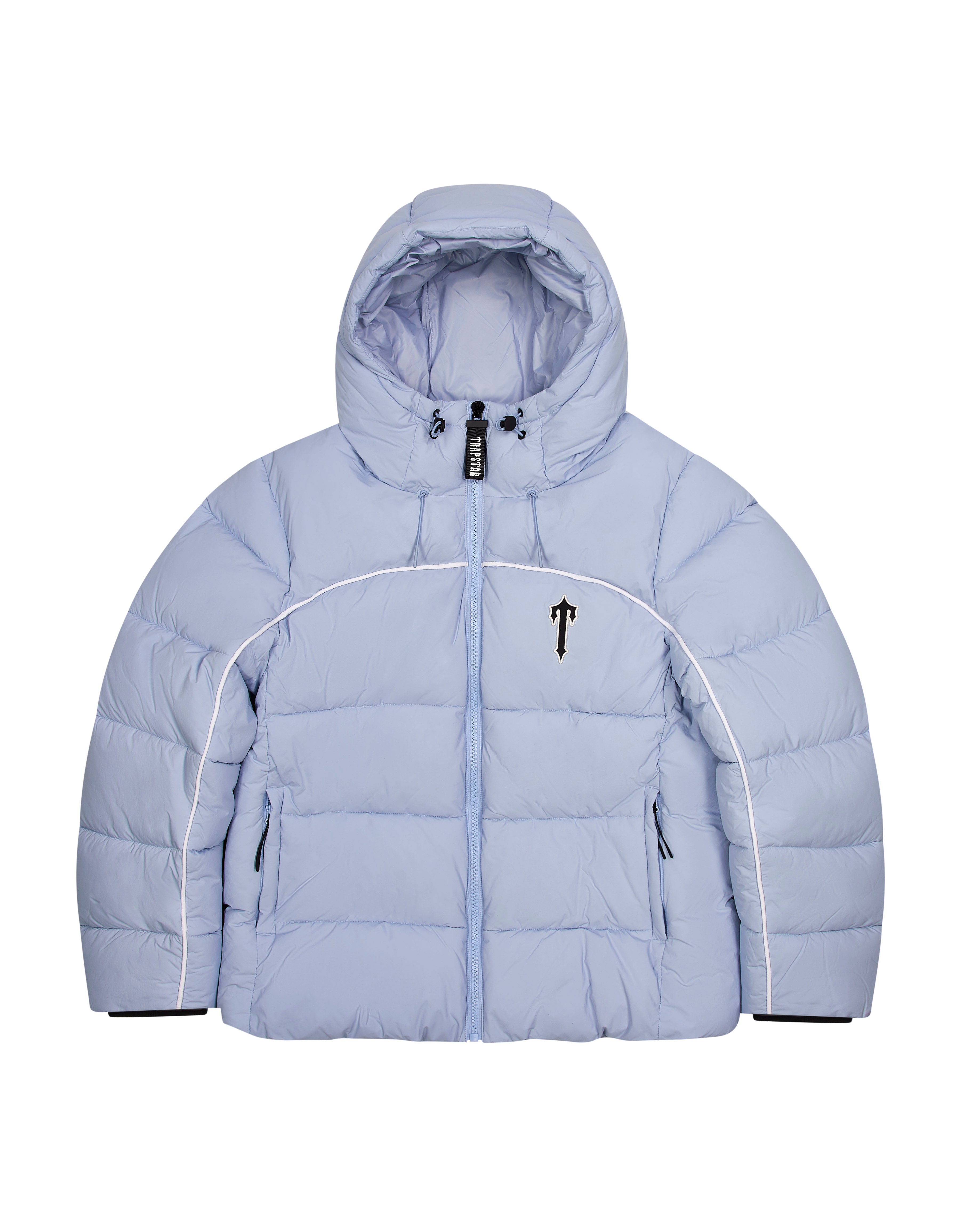 Light Blue Men\'s Trapstar Irongate Arch Pipping Puffer Jackets UK | 79531-YFRN