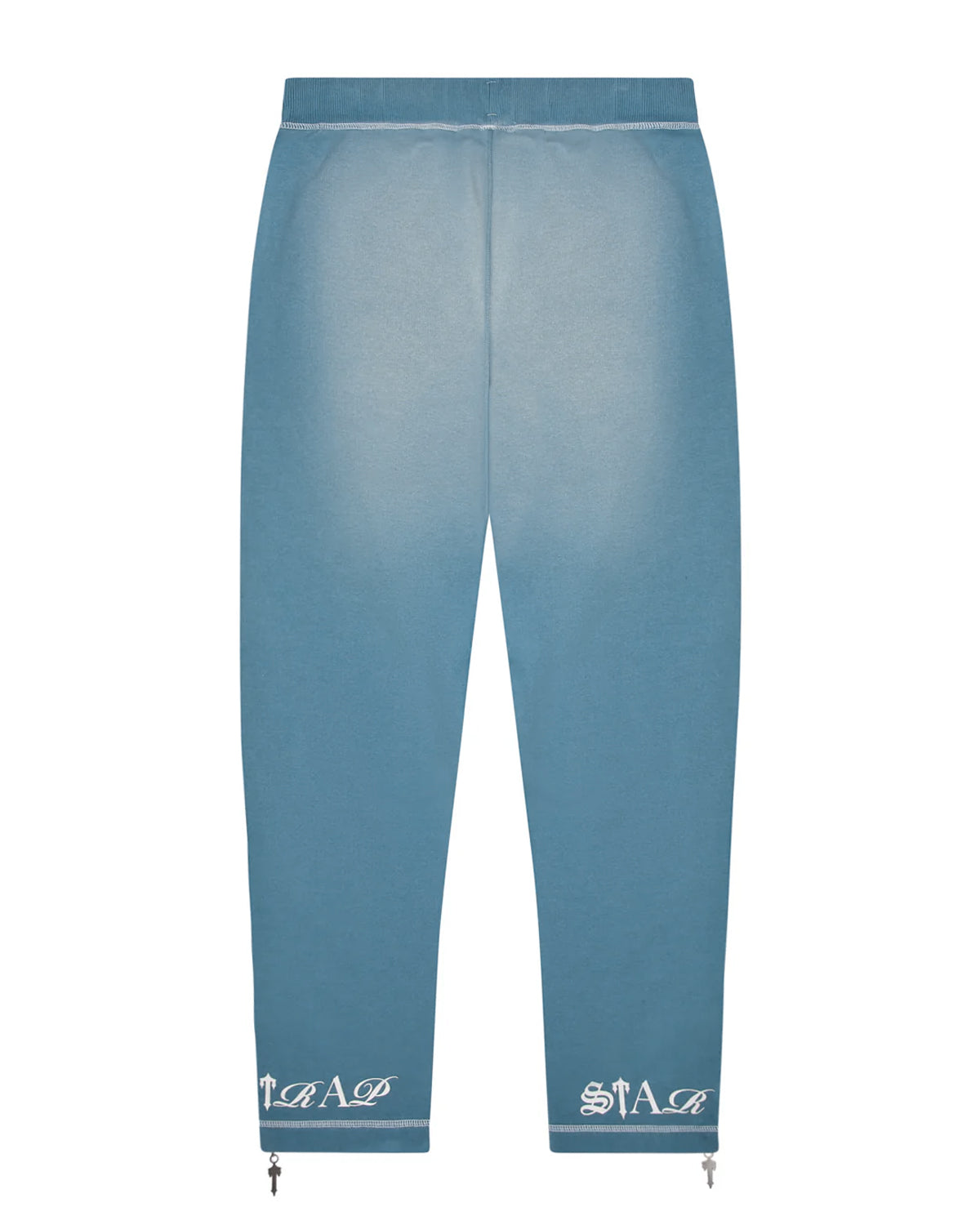 Light Denim Wash Men's Trapstar Script Joggers UK | 80462-IOJE