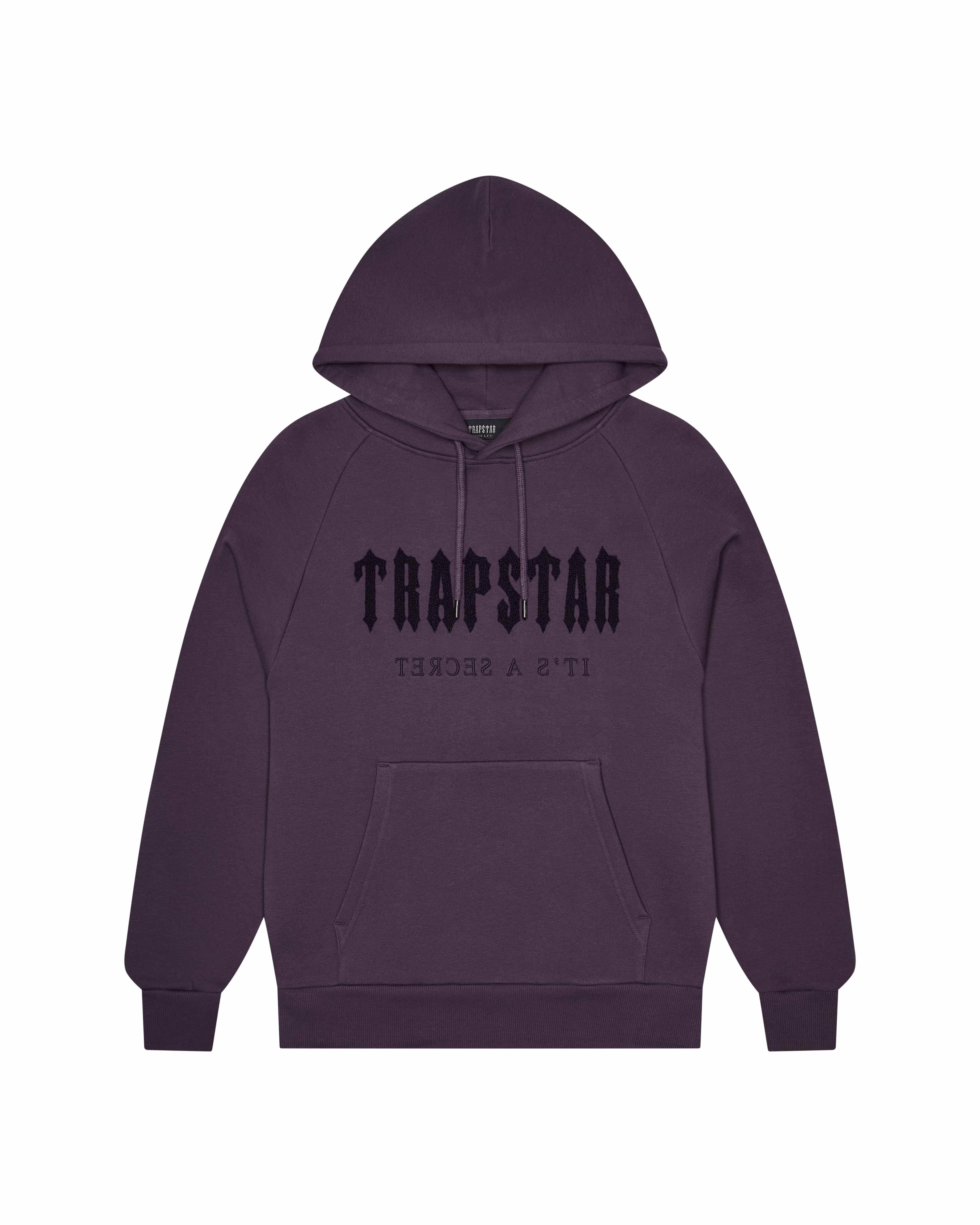 Obsidian Men\'s Trapstar Chenille Decoded Hoodies UK | 73192-CXFB