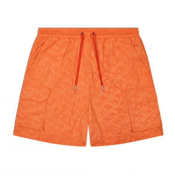 Orange Men\'s Trapstar London Monogram Shorts UK | 95470-VMBO