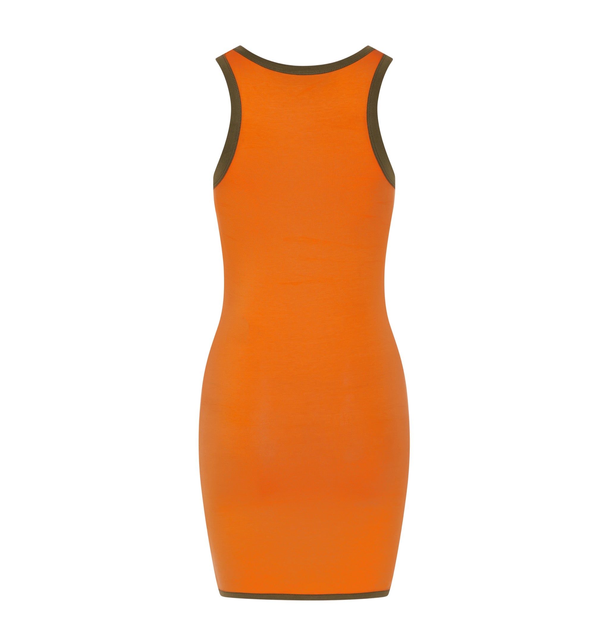 Orange / Khaki Women's Trapstar Contrast Racer Dress UK | 78139-XJKR