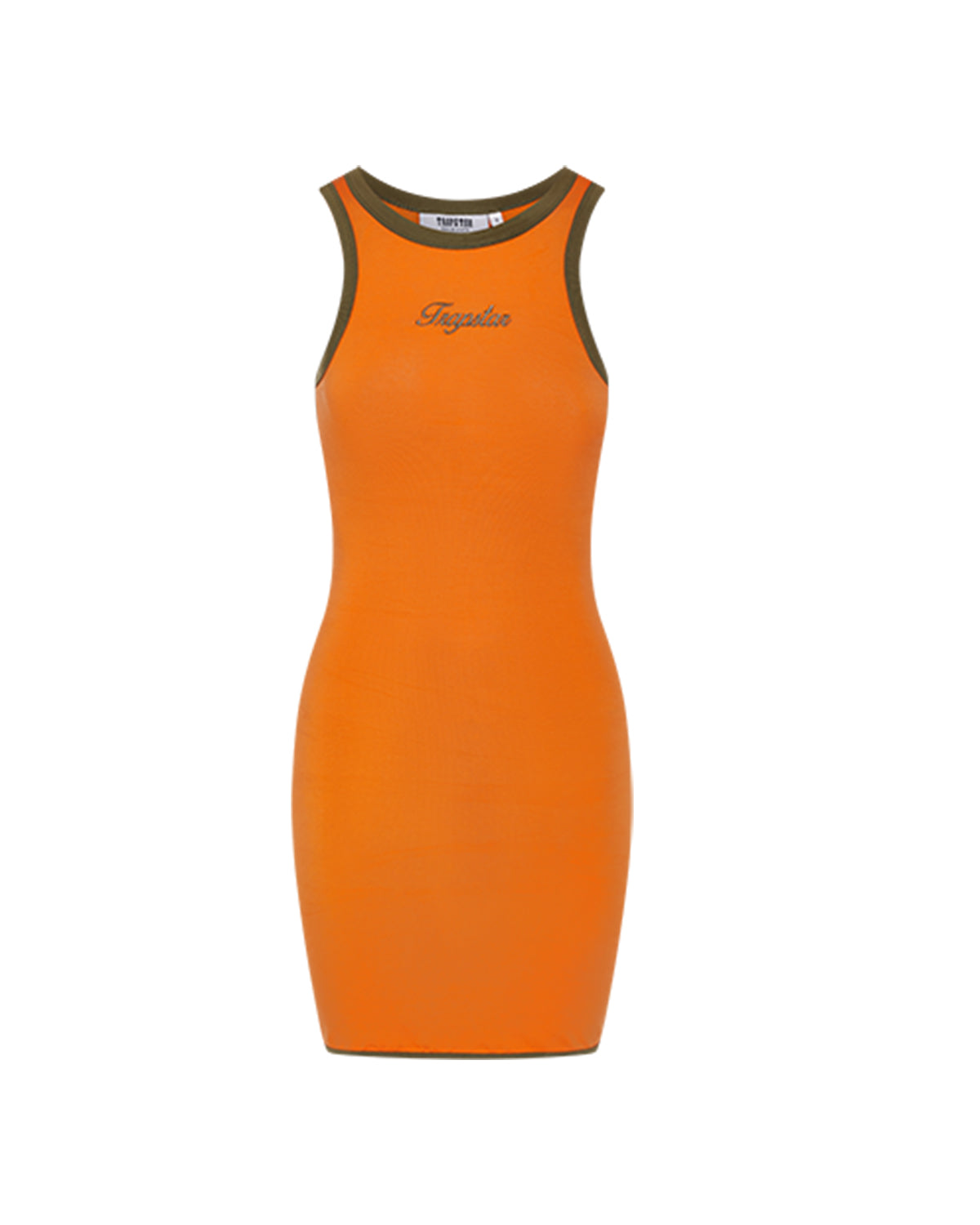 Orange / Khaki Women\'s Trapstar Contrast Racer Dress UK | 78139-XJKR