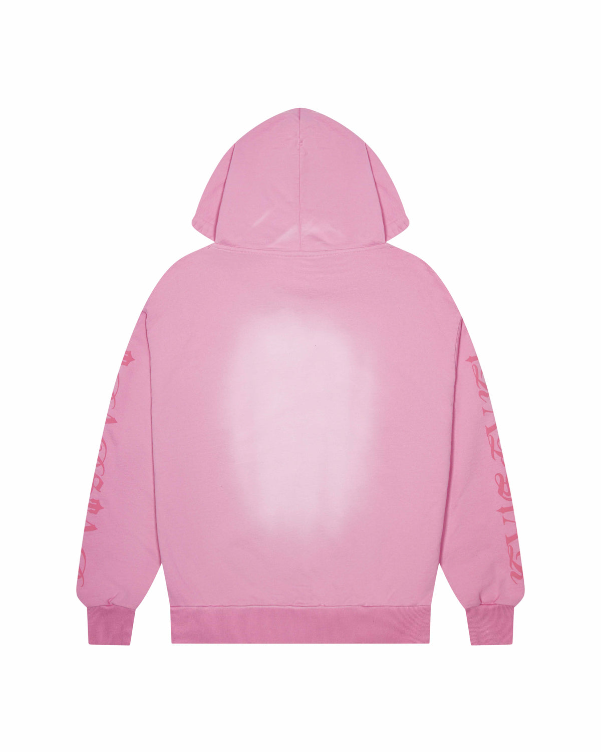 Pink Men's Trapstar Script Spray Hoodies UK | 40728-IHQK