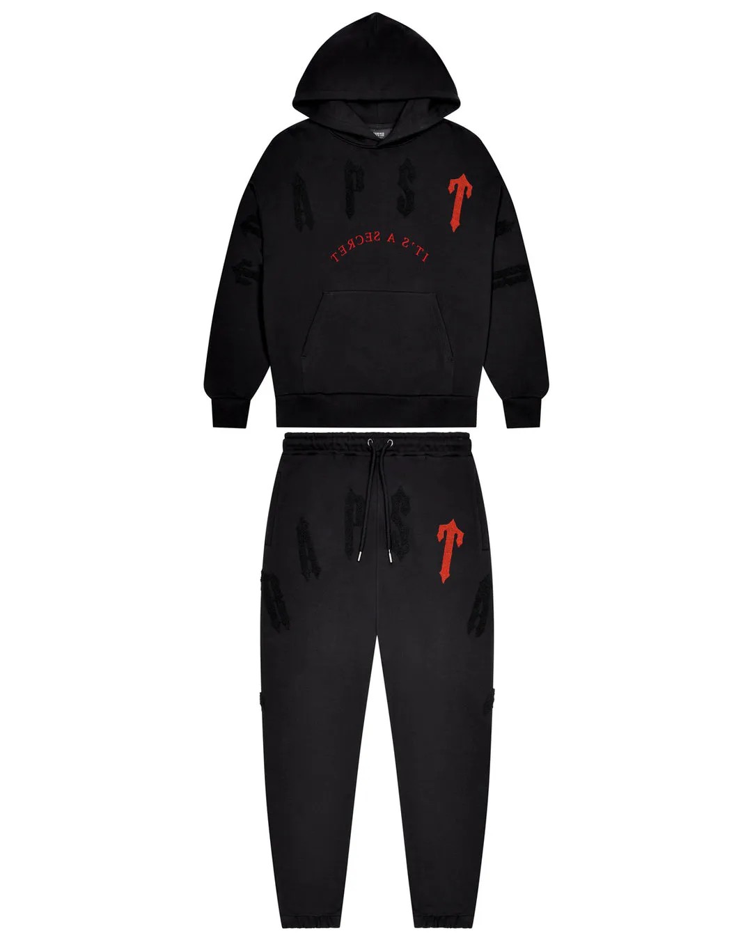 Red Men\'s Trapstar Irongate Arch Chenille 2.0 Tracksuits UK | 93276-ETHS