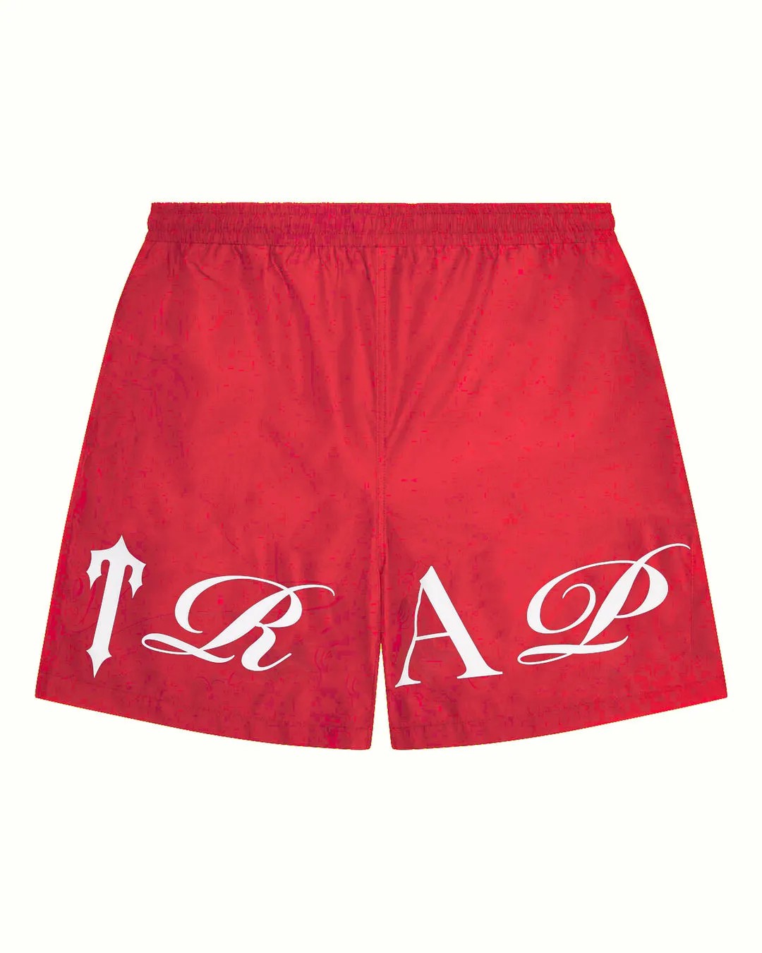 Red / White Men\'s Trapstar Script Shell Shorts UK | 38056-ZSDJ