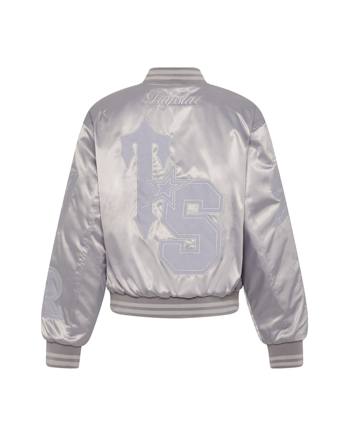 Silver Women's Trapstar Wildcard Stadium Jackets UK | 46392-FITP