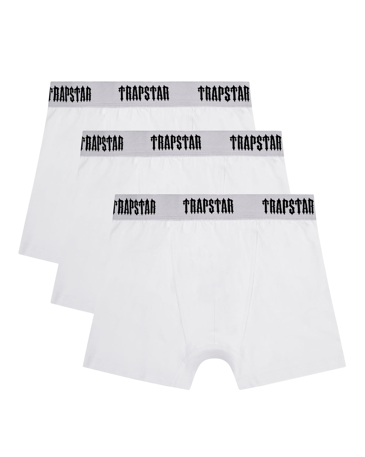 White Men\'s Trapstar 3 Pack Boxer UK | 87394-CVBU