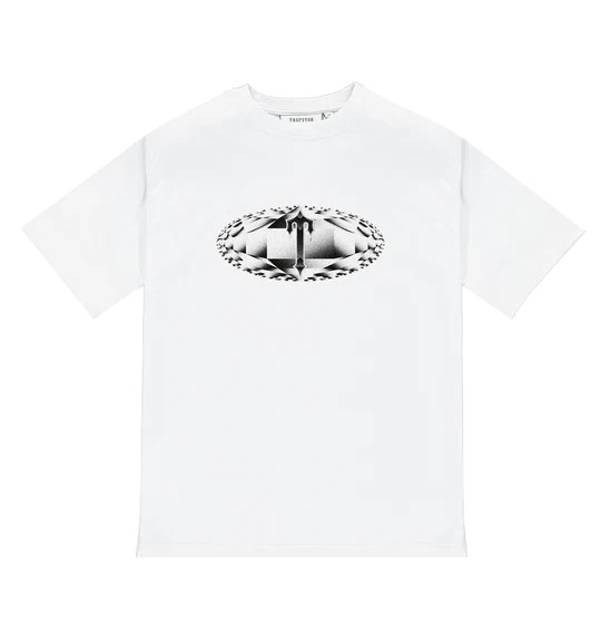 White Men\'s Trapstar Diamond In The Rough T-shirts UK | 35401-GVJA