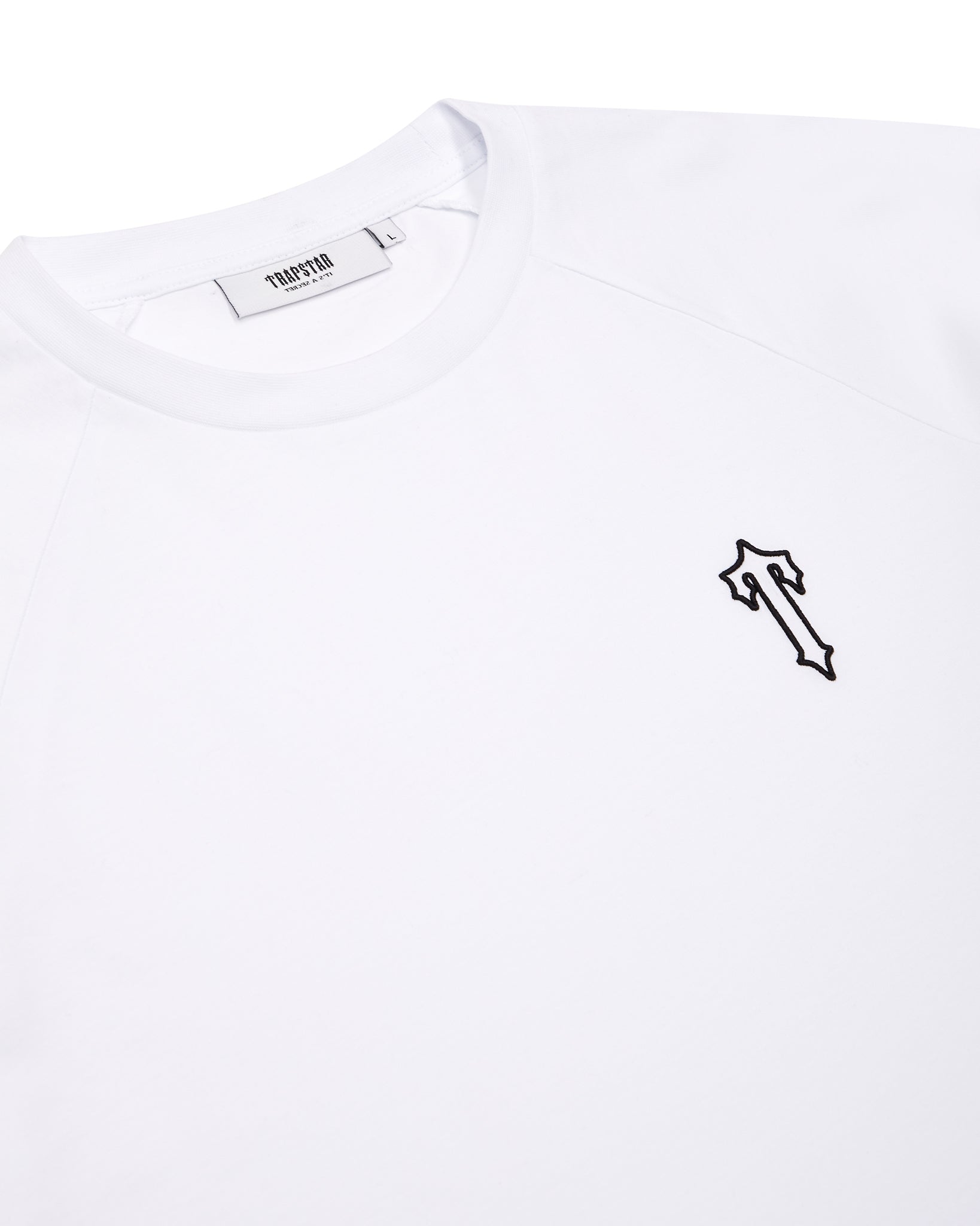 White Men's Trapstar Foundation LS T-shirts UK | 31280-DMHY