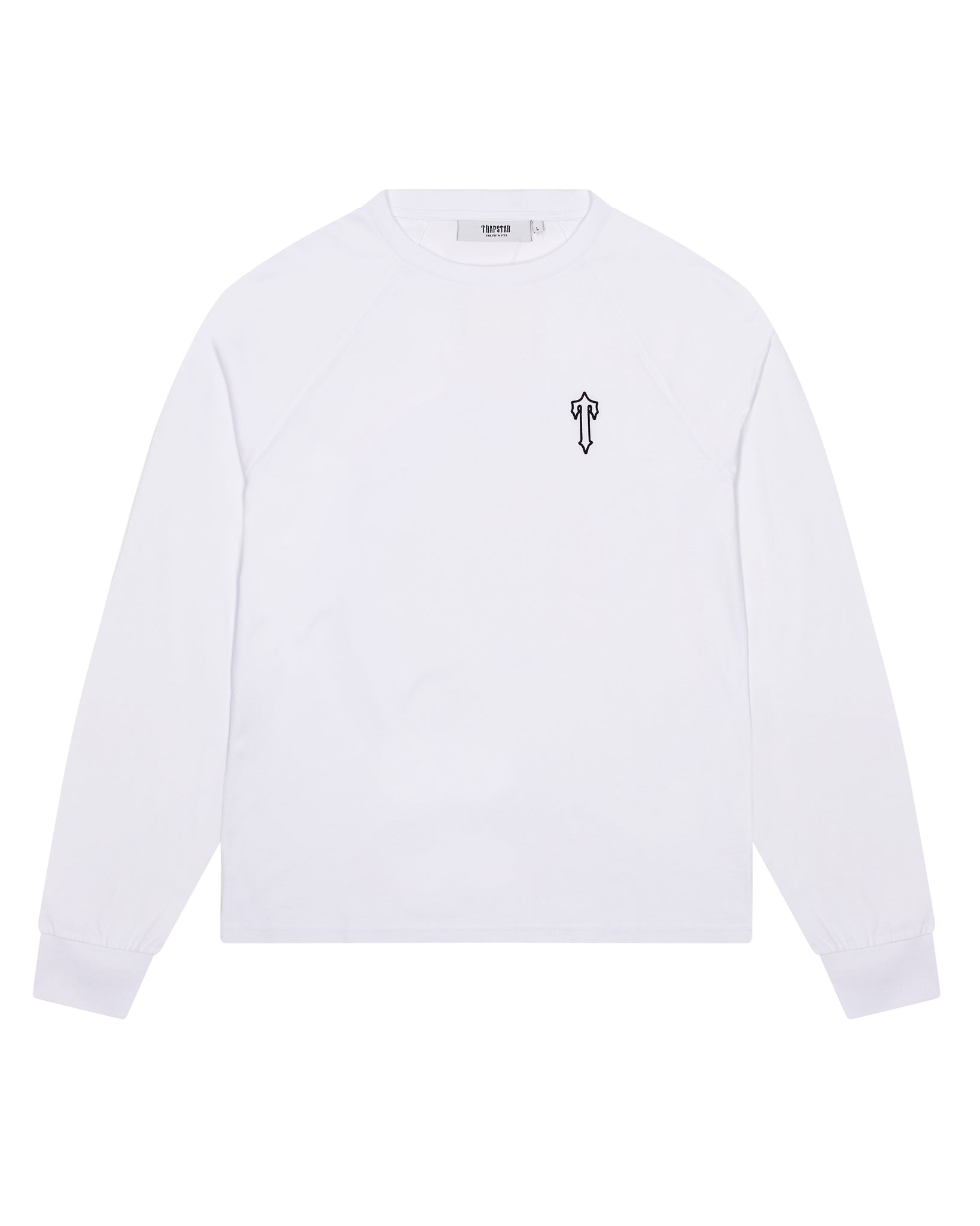 White Men\'s Trapstar Foundation LS T-shirts UK | 31280-DMHY