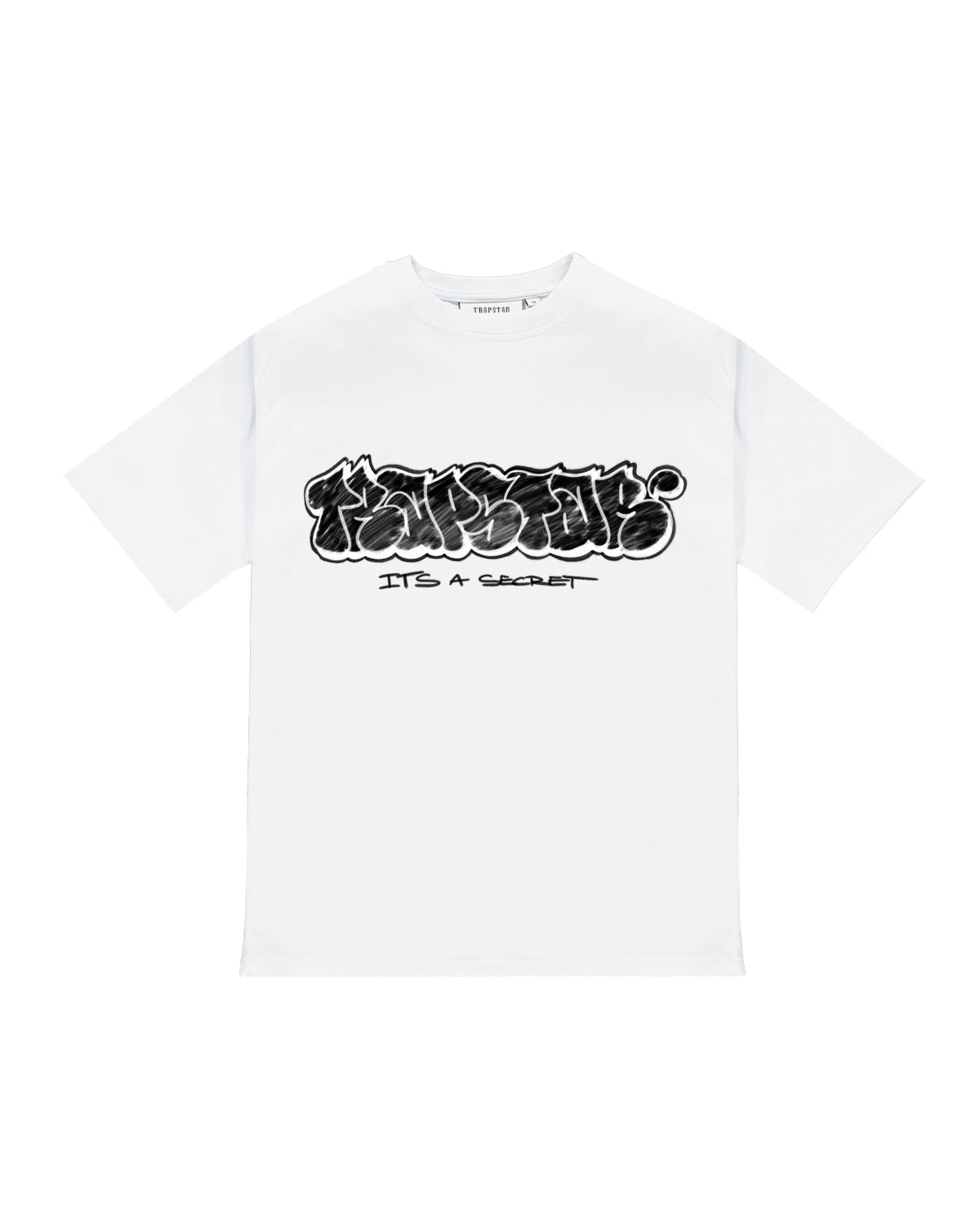 White Men\'s Trapstar Graffiti T-shirts UK | 36740-YCKF