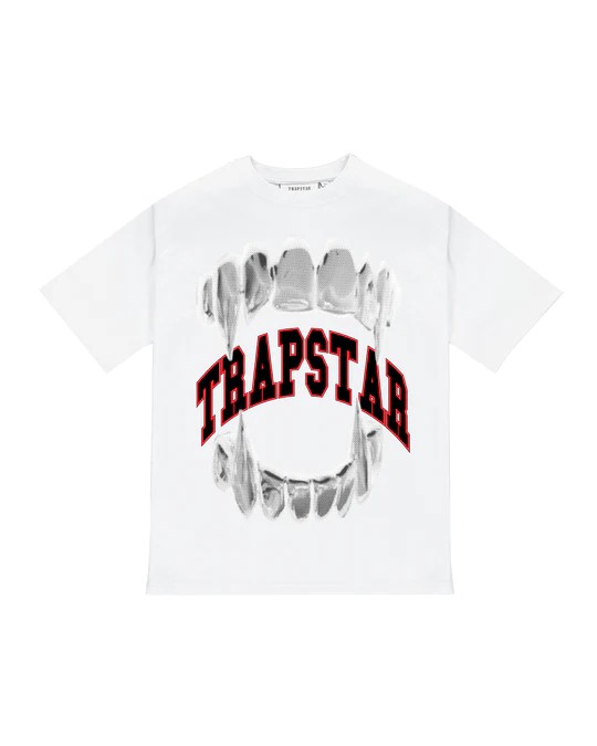 White Men\'s Trapstar Vicious Victory T-shirts UK | 95426-EZNK