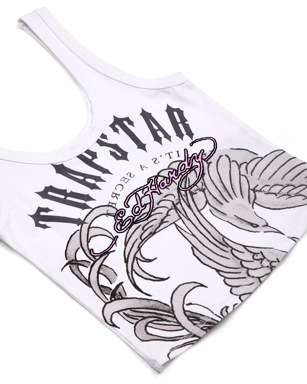 White Women's Trapstar x Ed Hardy Vests UK | 75928-ERJB