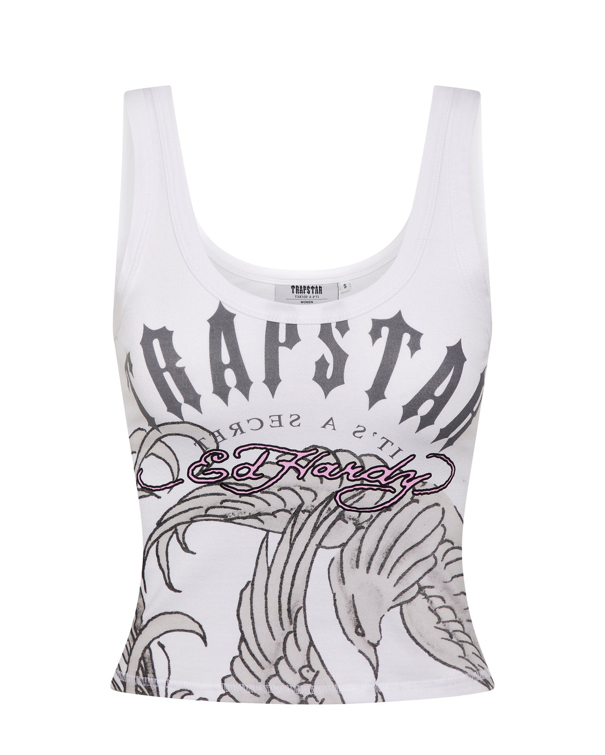 White Women\'s Trapstar x Ed Hardy Vests UK | 14650-PWQF