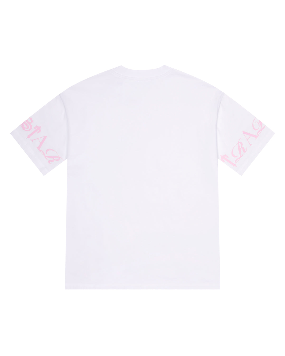 White / Pink Men's Trapstar Script T-shirts UK | 35071-PTOZ